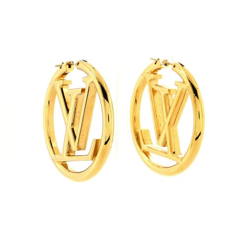 louis vuitton gamble earrings|Louis Vuitton hoop earrings gold.